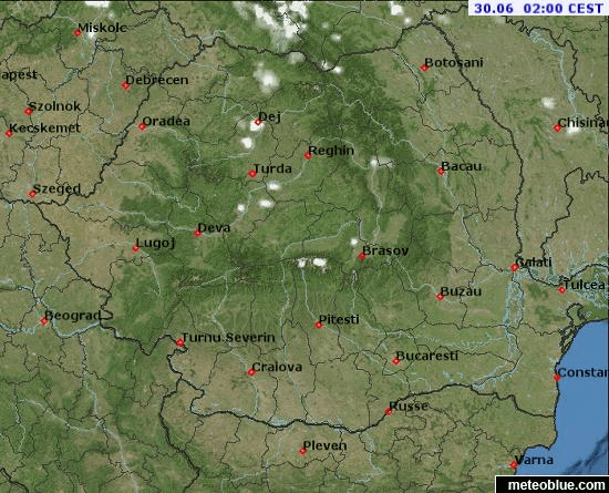 Prognoza meteo Romania 30 Iunie 2021 (Romania weather forecast)