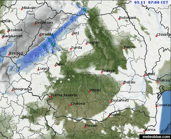 Prognoza meteo Romania 5 Noiembrie 2021 (Romania weather forecast)