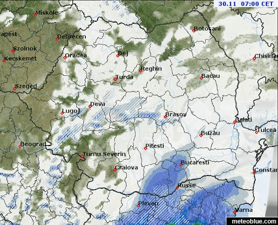 Prognoza meteo Romania 30 Noiembrie 2021 (Romania weather forecast)