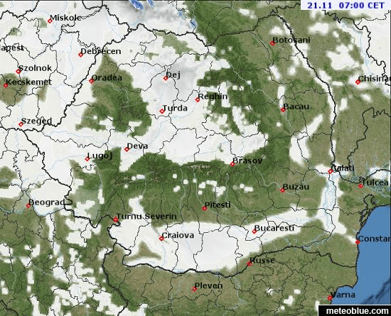 Prognoza meteo România  20 - 21 Noiembrie 2021 #România (România  forecast)