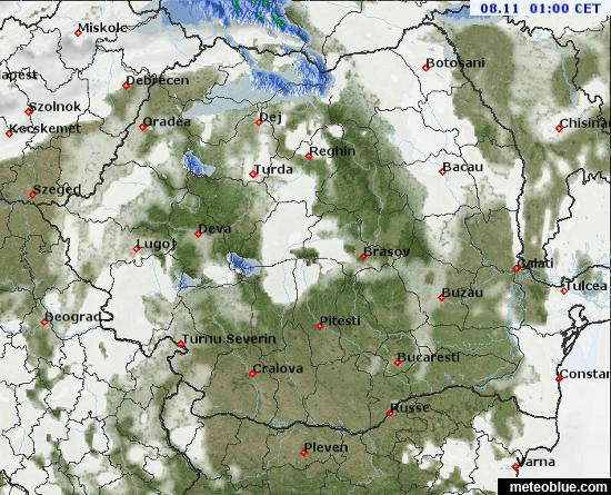 Prognoza meteo Romania 7 - 8 Noiembrie 2021 #Romania #vremea