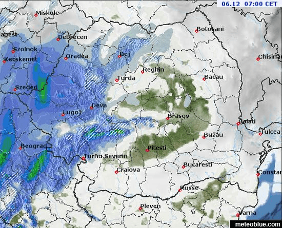 Prognoza meteo Romania 6 Decembrie 2021 (Romania weather forecast)