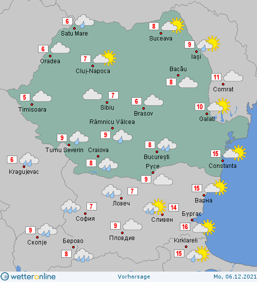 Prognoza meteo Romania 5 - 6 Decembrie 2021 #Romania #vremea