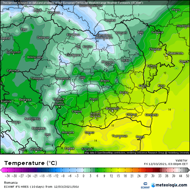 Prognoza meteo Romania 3 Decembrie 2021 (Romania weather forecast)
