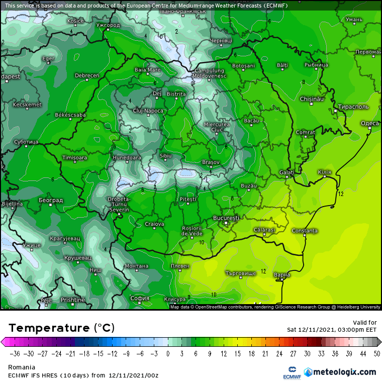 Prognoza meteo România  11 - 12 Decembrie 2021 #România (România  forecast)