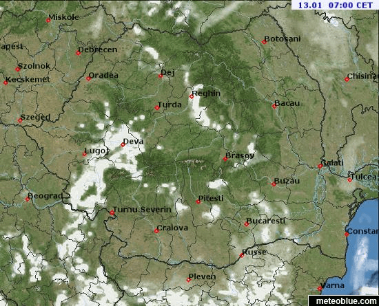 Prognoza meteo Romania 13 Ianuarie 2022 (Romania weather forecast)