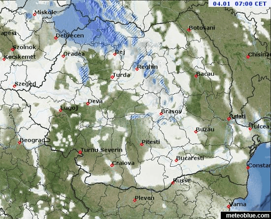Prognoza meteo Romania 4 Ianuarie 2022 (Romania weather forecast)
