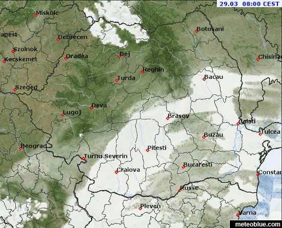 Prognoza meteo Romania 29 Martie 2022 (Romania weather forecast)