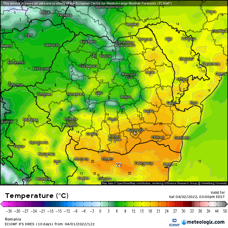 Prognoza meteo România  2 - 3 Aprilie 2022 #România (România  forecast)