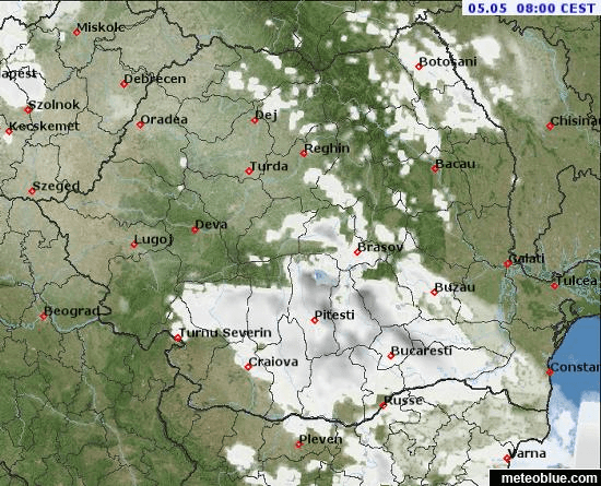 Prognoza meteo Romania 5 Mai 2022 (Romania weather forecast)