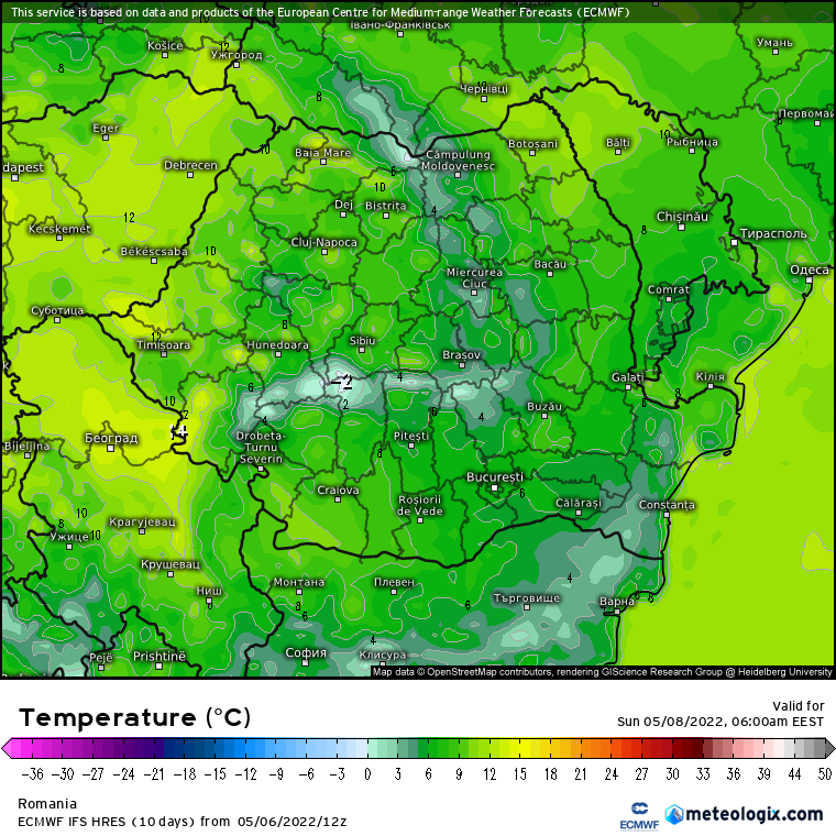 Prognoza meteo România  7 - 8 Mai 2022 #România (România  forecast)