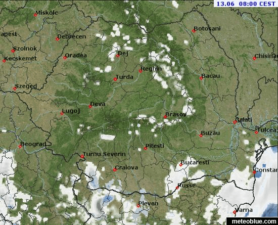 Prognoza meteo Romania 13 Iunie 2022 (Romania weather forecast)