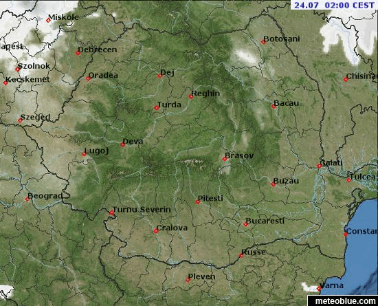 Prognoza meteo Romania 24 - 25 Iulie 2022 #Romania #vremea