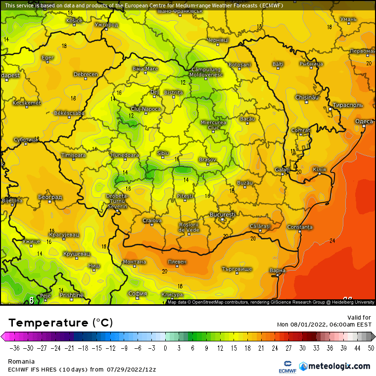 Prognoza meteo România  30 - 31 Iulie 2022 #România (România  forecast)