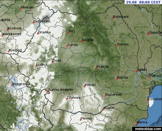 Prognoza meteo Romania 29 August 2022 (Romania weather forecast)