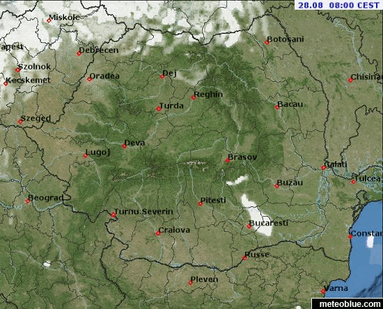 Prognoza meteo România  27 - 28 August 2022 #România (România  forecast)