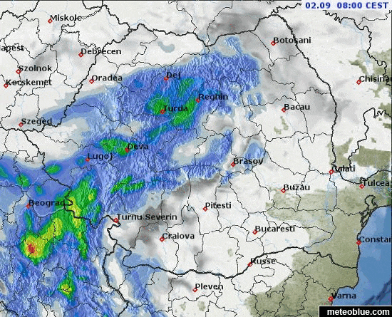 Prognoza meteo Romania 2 Septembrie 2022 (Romania weather forecast)