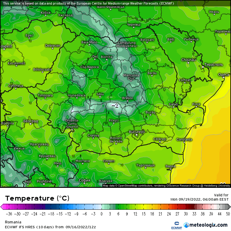 Prognoza meteo România  17 - 18 Septembrie 2022 #România (România  forecast)