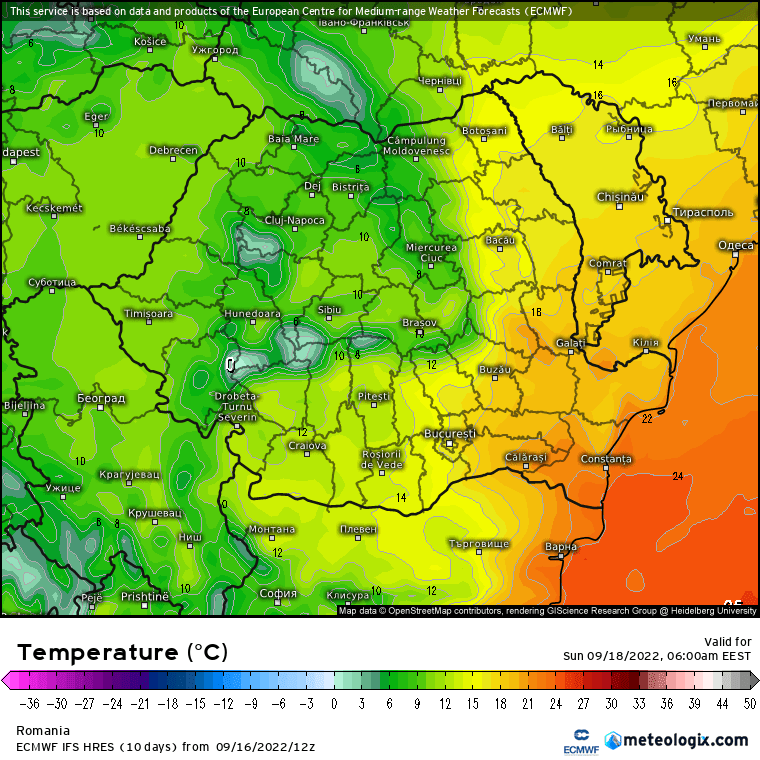 Prognoza meteo România  17 - 18 Septembrie 2022 #România (România  forecast)