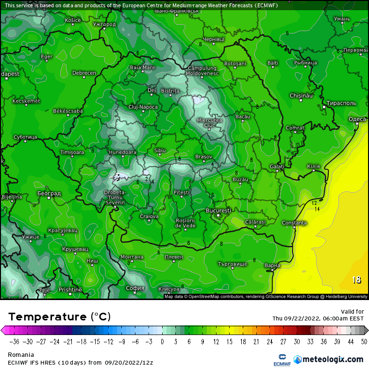 Prognoza meteo Romania 21 Septembrie 2022 (Romania weather forecast)