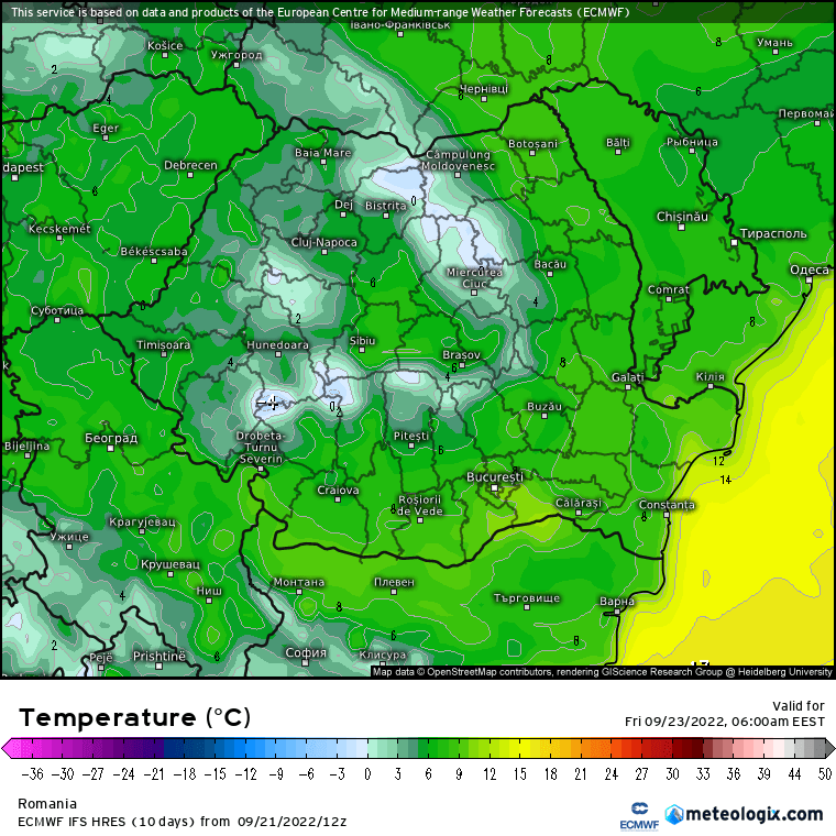 Prognoza meteo Romania 22 Septembrie 2022 (Romania weather forecast)