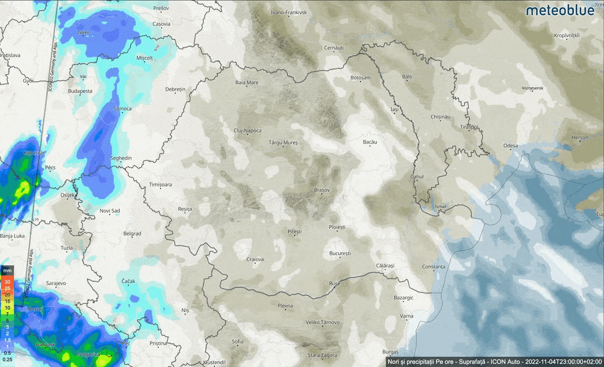 Prognoza meteo Romania 5 Noiembrie 2022 #Romania #vremea