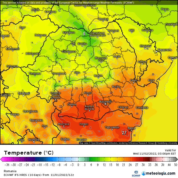 Prognoza meteo Romania 2 Noiembrie 2022 (Romania weather forecast)