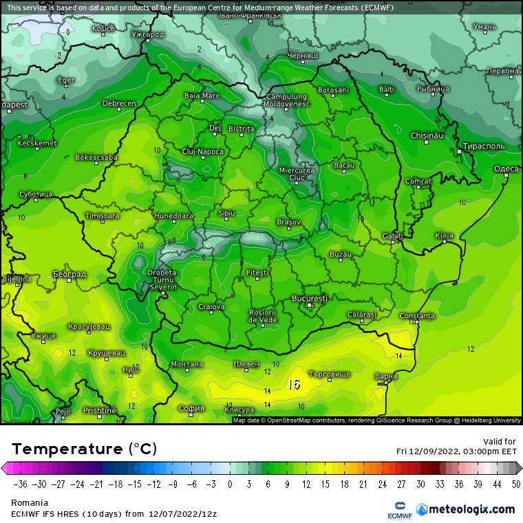 Prognoza meteo Romania 8 Decembrie 2022 (Romania weather forecast)