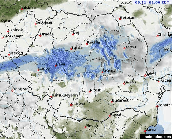 Prognoza meteo Romania 9 Noiembrie 2021 #Romania #vremea
