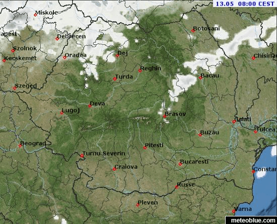 Prognoza meteo Romania 13 Mai 2022 (Romania weather forecast)