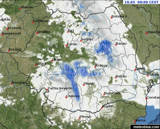 Prognoza meteo Romania 10 Mai 2022 (Romania weather forecast)