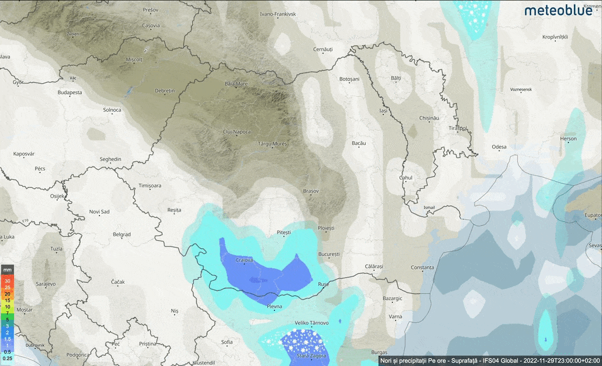 Prognoza meteo Romania 30 Noiembrie 2022 #Romania #vremea