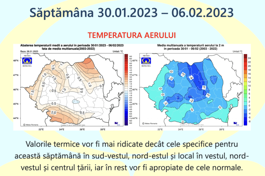 Prognoza meteo Romania  30 Ianuarie – 27 Februarie 2023 #iarnă