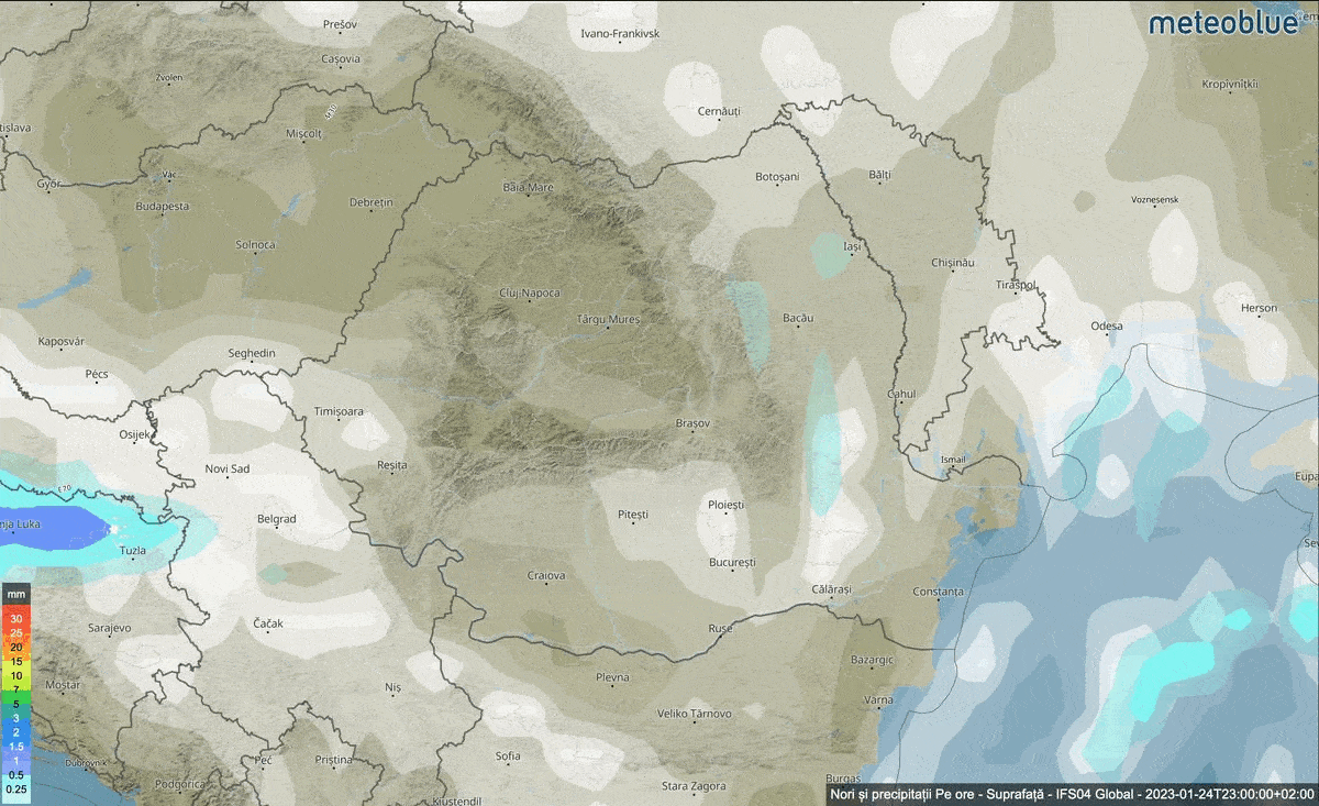 Prognoza meteo Romania 25 Ianuarie 2023 #Romania #vremea