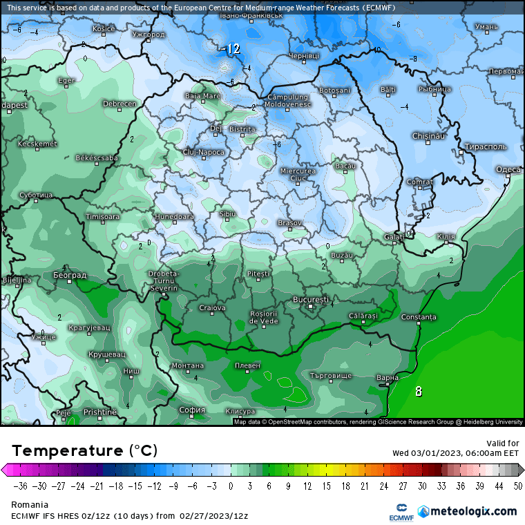 Prognoza meteo Romania 28 Februarie 2023 (Romania weather forecast)