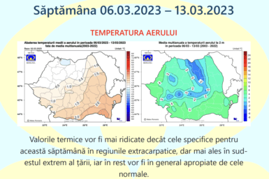Prognoza meteo Romania  6 Martie – 3 Aprilie 2023 #iarnă