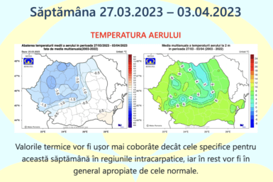 Prognoza meteo Romania  27 Martie – 24 Aprilie 2023 #primăvară