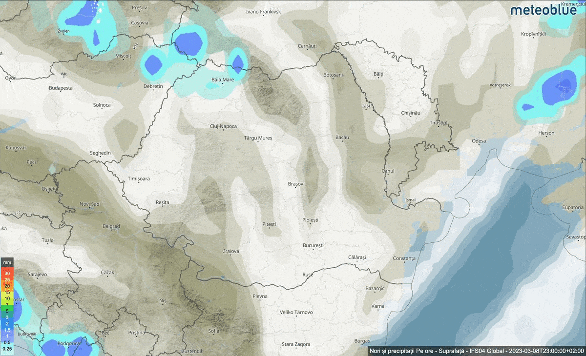 Prognoza meteo Romania 8 Martie 2023 #Romania #vremea