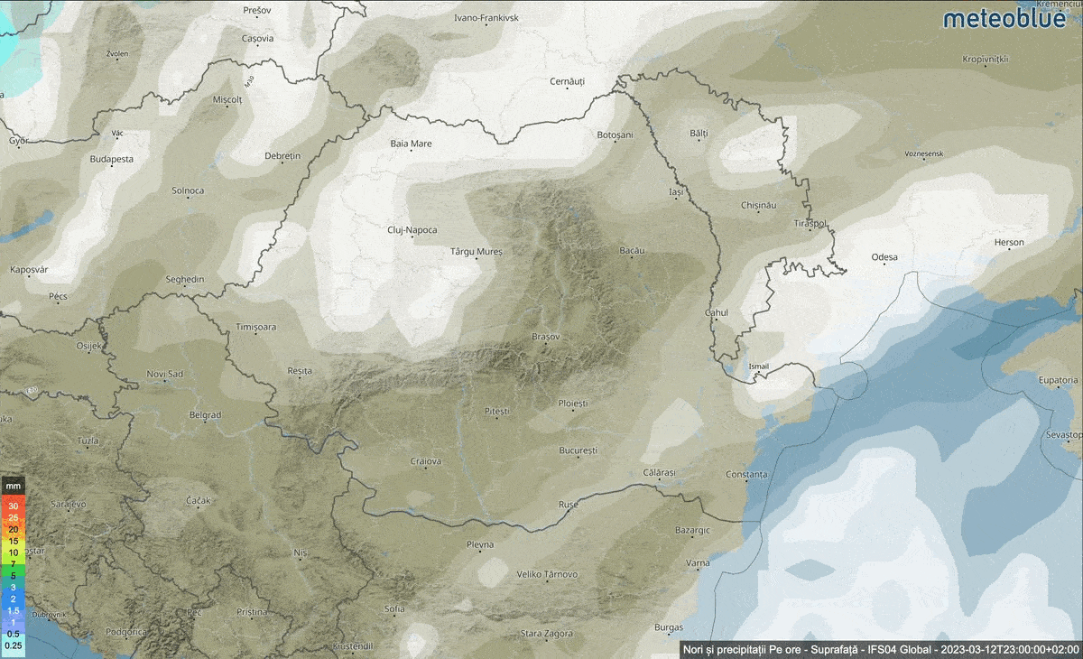 Prognoza meteo Romania 12 - 13 Martie 2023 #Romania #vremea