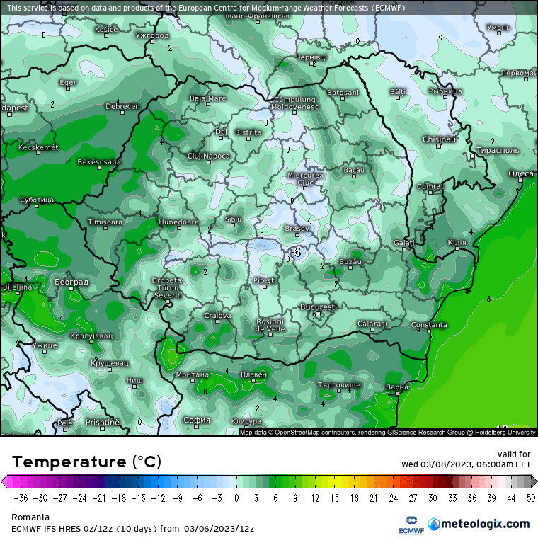 Prognoza meteo Romania 7 Martie 2023 (Romania weather forecast)