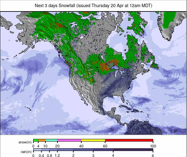 Precipitation maps North America #USA #rainfall (Precipitații în SUA)