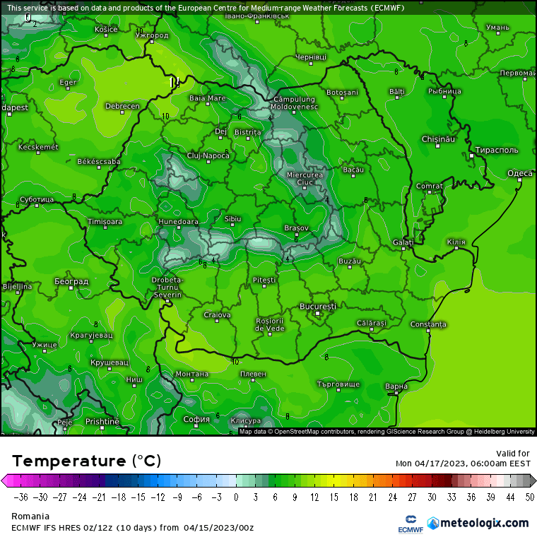 Prognoza meteo România  15 - 16 Aprilie 2023 #România (România  forecast)