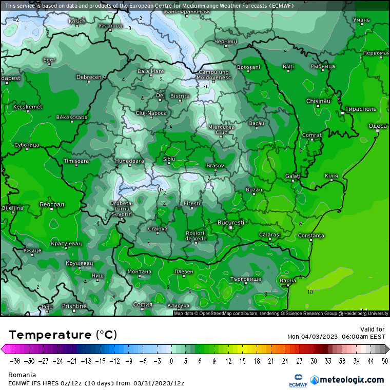 Prognoza meteo România  1 - 2 Aprilie 2023 #România (România  forecast)