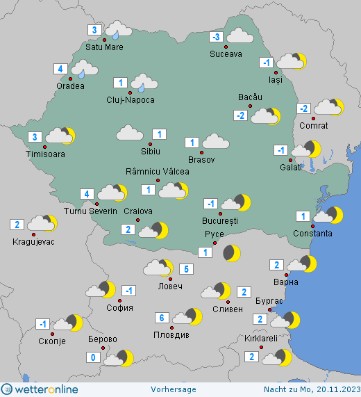 Prognoza meteo Romania 19 - 20 Noiembrie 2023 #Romania #vremea