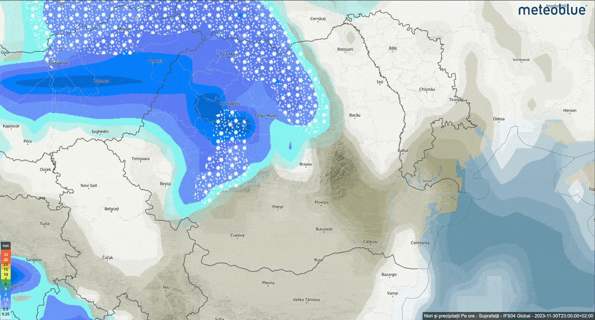 Prognoza meteo Romania 1 Decembrie 2023 #Romania #vremea