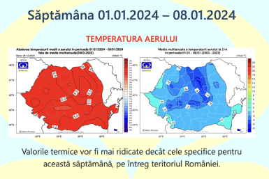 Prognoza meteo Romania  1 – 29 Ianuarie 2024 #iarnă