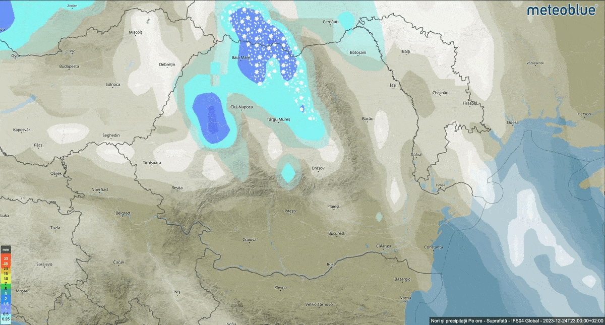 Prognoza meteo Romania 24 - 25 Decembrie 2023 #Romania #vremea