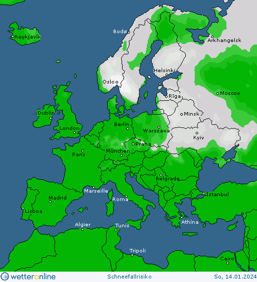 Snowfall risk on #Europe, United State and Asia #snowfall - today and tomorrow #snow forecast