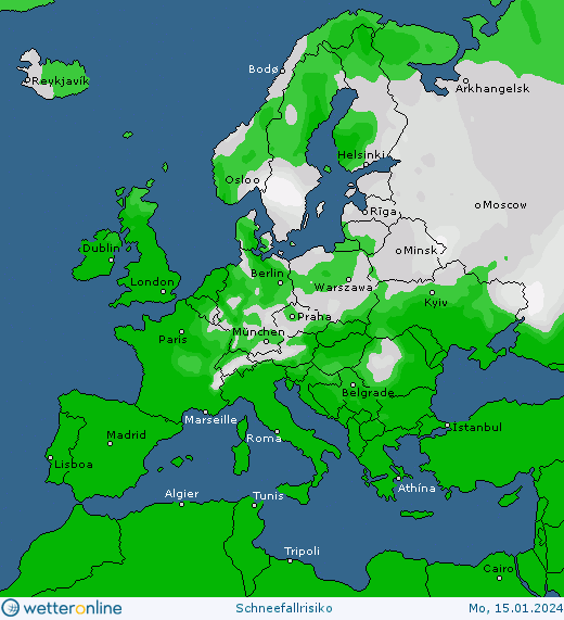 Snowfall risk on #Europe, United State and Asia #snowfall - today and tomorrow #snow forecast