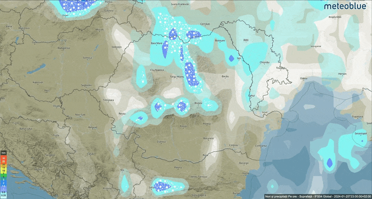 Prognoza meteo Romania 26 Ianuarie 2024 #Romania #vremea